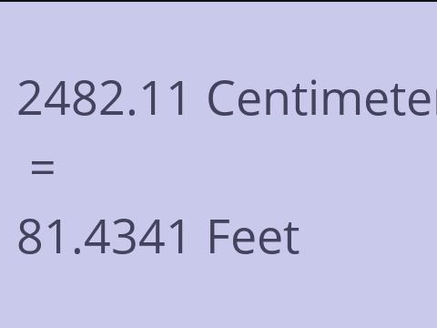 2482.11 CM TO FEET