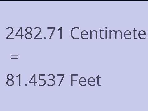 2482.71 CM TO FEET