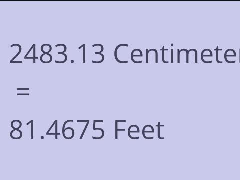 2483.13 CM TO FEET