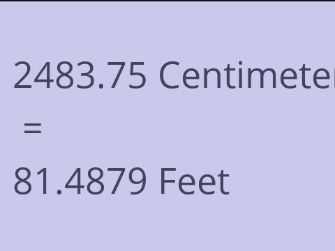 2483.75 CM TO FEET