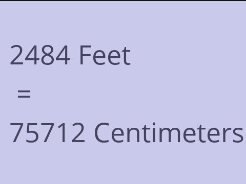 2484 FEET TO CM