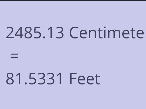 2485.13 CM TO FEET