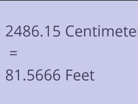 2486.15 CM TO FEET