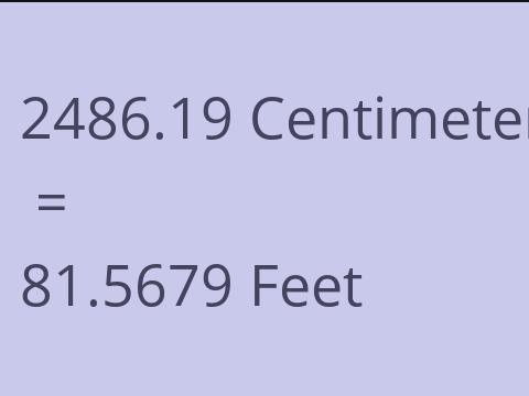 2486.19 CM TO FEET