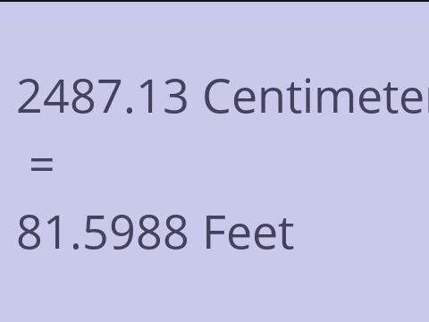 2487.13 CM TO FEET