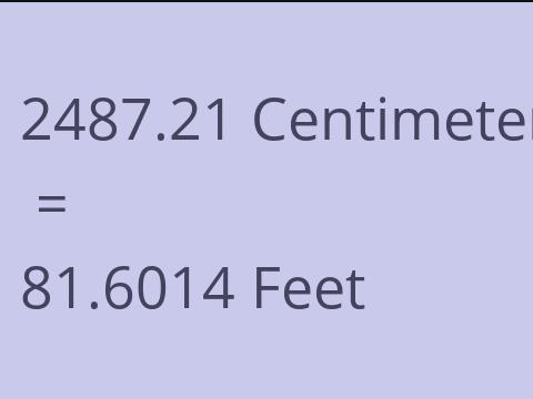 2487.21 CM TO FEET