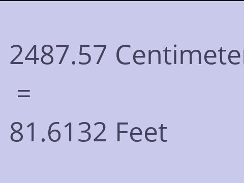 2487.57 CM TO FEET