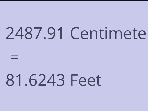 2487.91 CM TO FEET