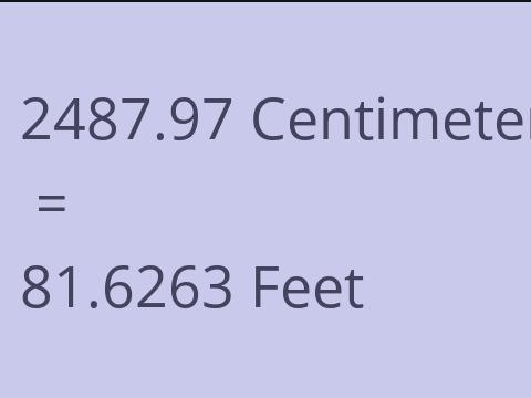 2487.97 CM TO FEET
