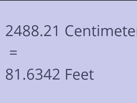 2488.21 CM TO FEET
