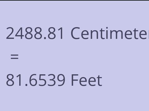 2488.81 CM TO FEET