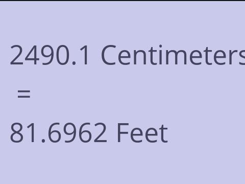 2490.1 CM TO FEET