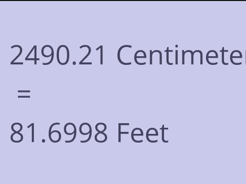 2490.21 CM TO FEET