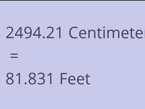 2494.21 CM TO FEET