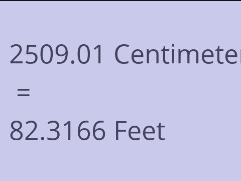 2509.01 CM TO FEET