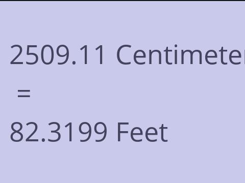 2509.11 CM TO FEET