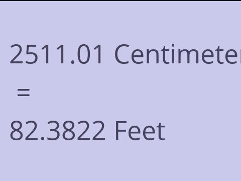 2511.01 CM TO FEET