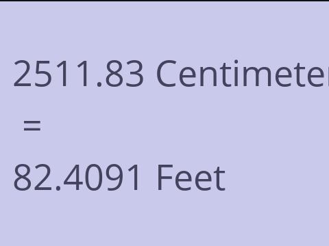 2511.83 CM TO FEET