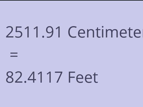 2511.91 CM TO FEET