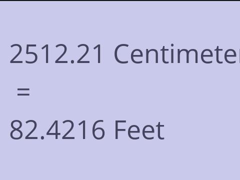 2512.21 CM TO FEET