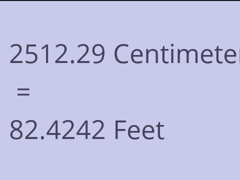2512.29 CM TO FEET