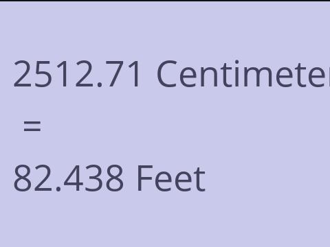 2512.71 CM TO FEET