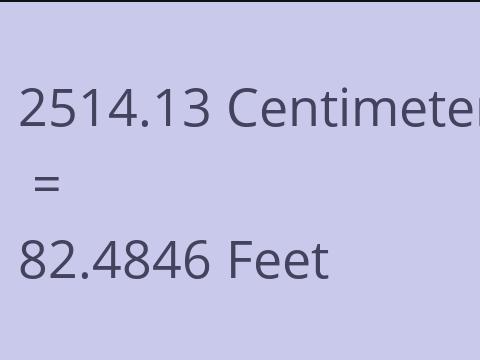 2514.13 CM TO FEET