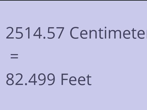 2514.57 CM TO FEET