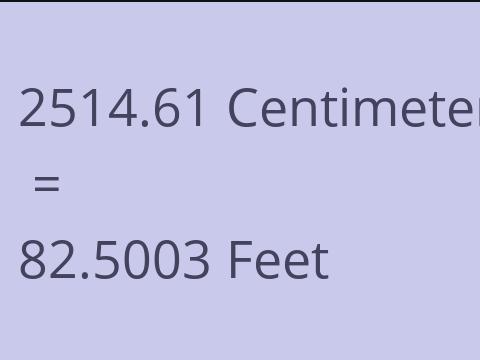 2514.61 CM TO FEET
