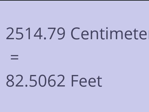 2514.79 CM TO FEET
