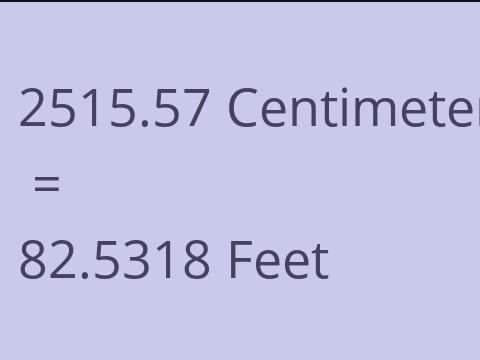 2515.57 CM TO FEET