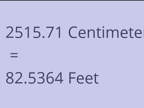 2515.71 CM TO FEET