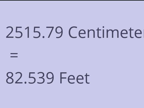 2515.79 CM TO FEET