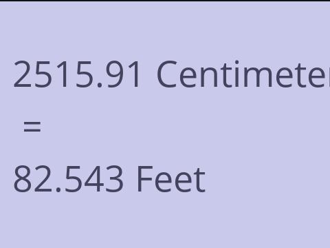 2515.91 CM TO FEET