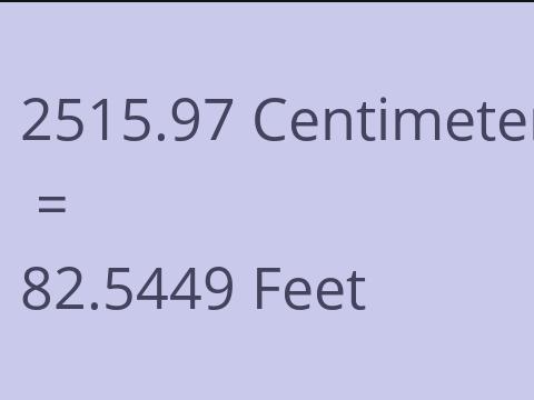 2515.97 CM TO FEET