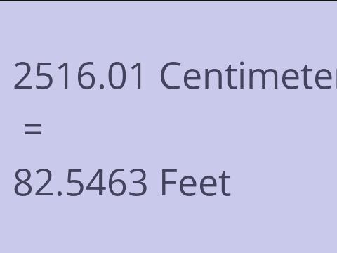 2516.01 CM TO FEET