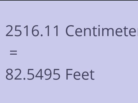 2516.11 CM TO FEET
