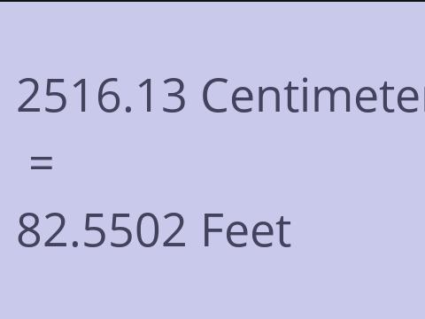 2516.13 CM TO FEET