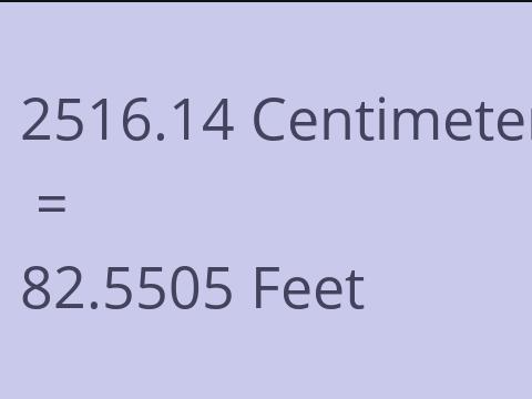2516.14 CM TO FEET