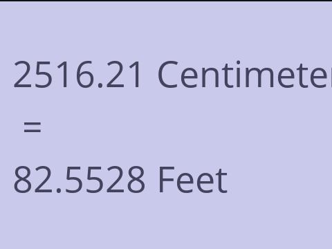 2516.21 CM TO FEET