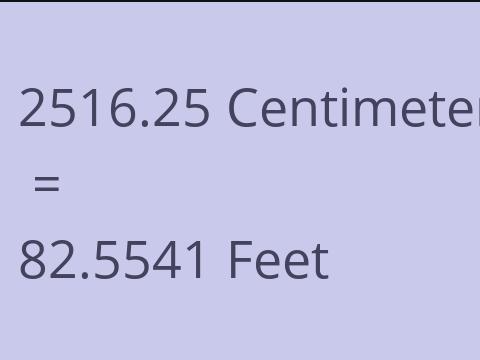 2516.25 CM TO FEET