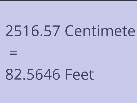2516.57 CM TO FEET