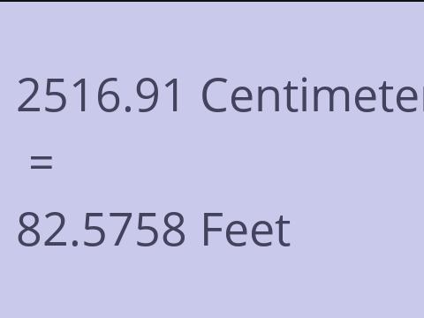 2516.91 CM TO FEET