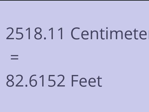 2518.11 CM TO FEET