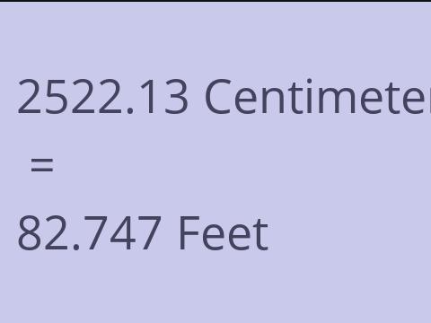 2522.13 CM TO FEET
