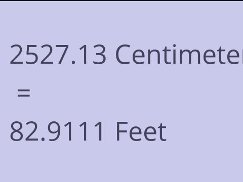 2527.13 CM TO FEET
