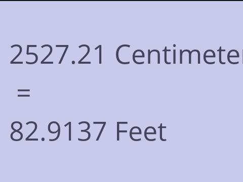 2527.21 CM TO FEET