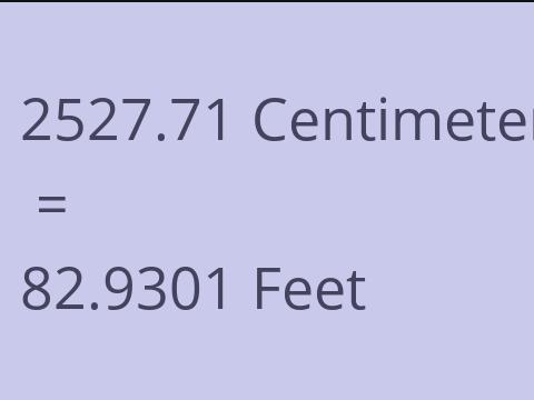 2527.71 CM TO FEET