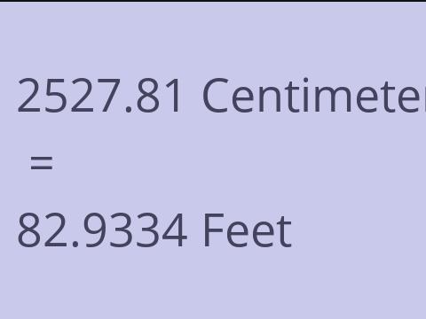 2527.81 CM TO FEET