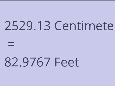 2529.13 CM TO FEET